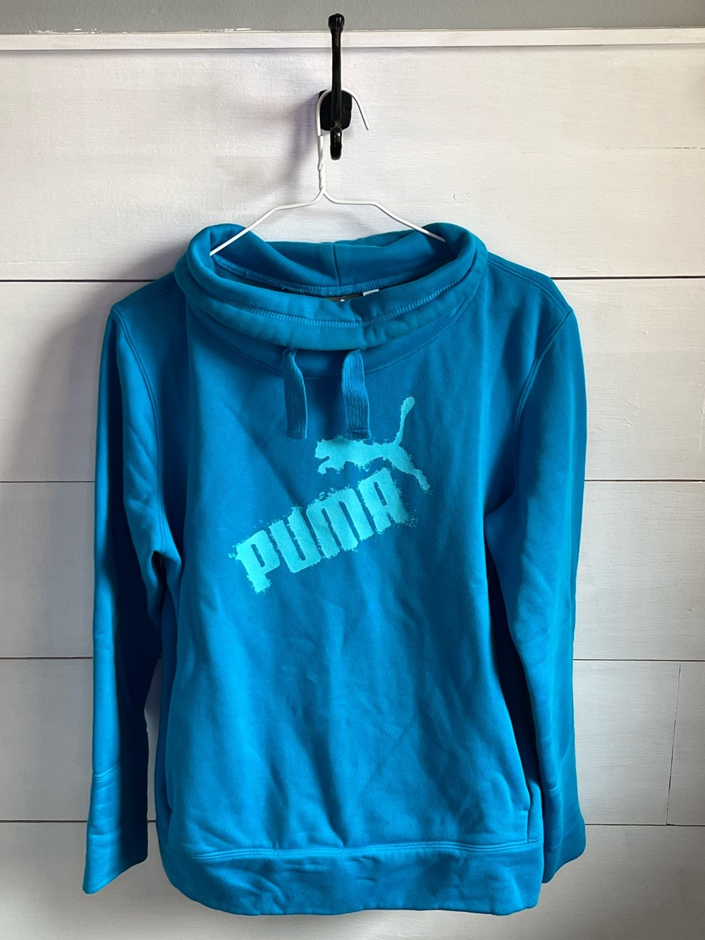 Puma Bright Blue Fleece-Lined Hoodie